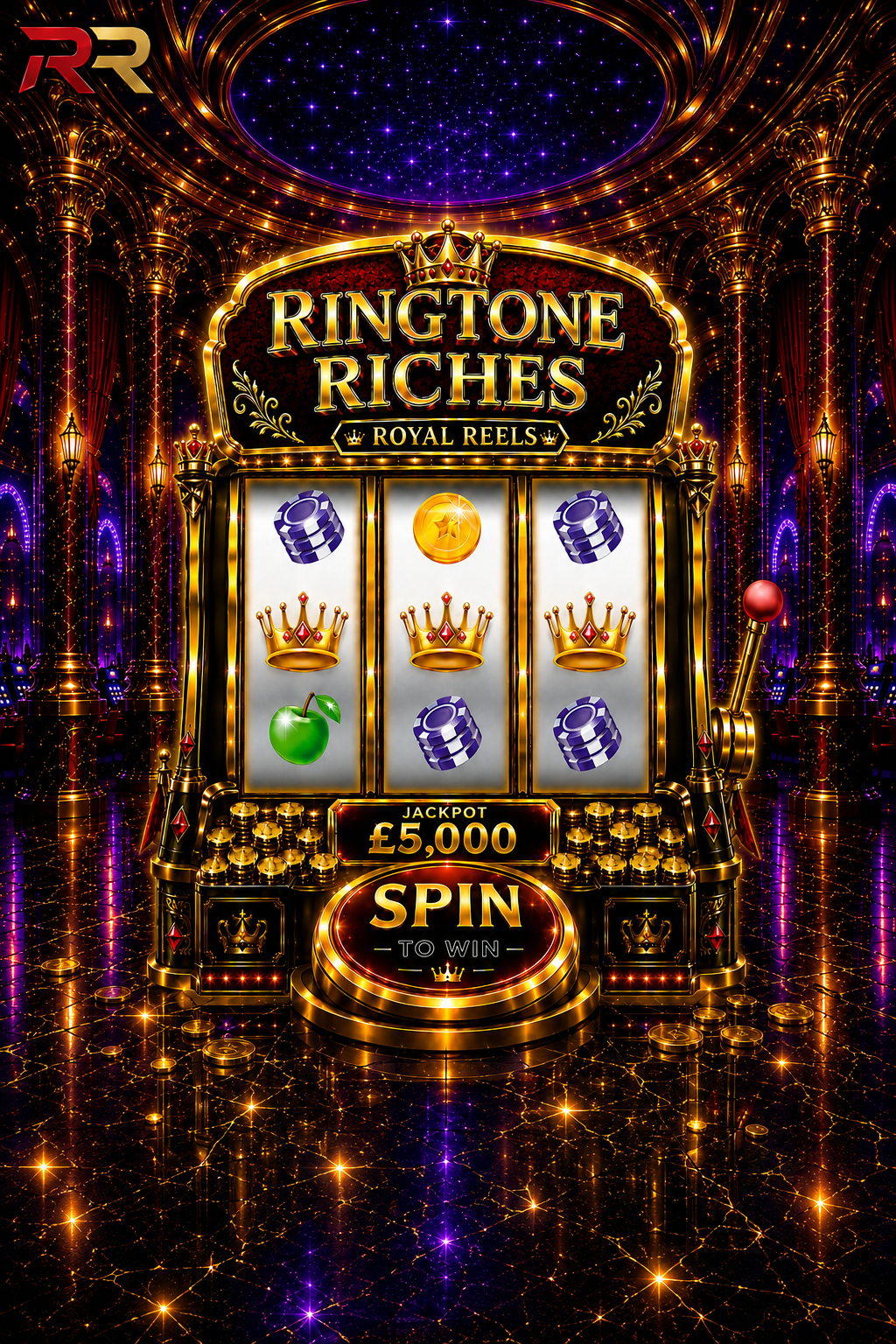 👑🎰 RINGTONE ROYAL REELS — SPIN FOR YOUR CHANCE TO WIN UP TO £5,000 INSTANTLY + RINGTONE POINTS! 💷⚡